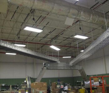 Overhead Conveyor System in a manufacturing facility