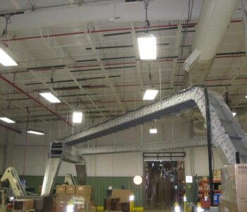 An overhead conveyor system