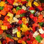 Gummy bears sticky food product