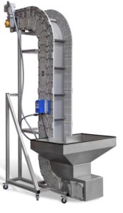 Vertical Z Conveyor on display at NPE 2018