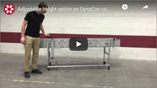 Video Showing the Adjustable Height Option on a DynaCon Conveyor