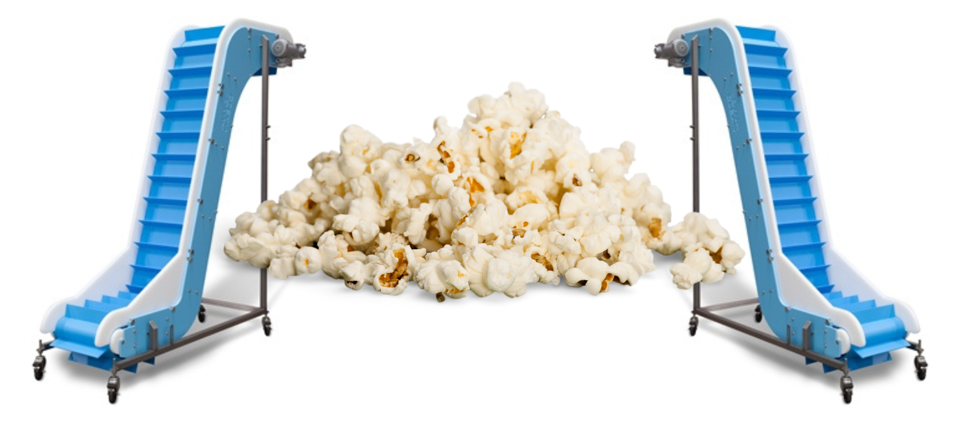 Bucket Conveyor Replacement for Organic Popcorn Snacks